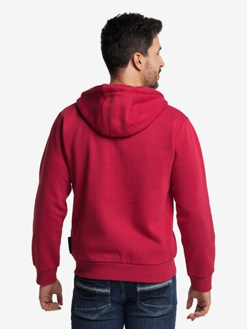 BRUNO BANANI Sweatjacke 'ALVARADO' in Rot