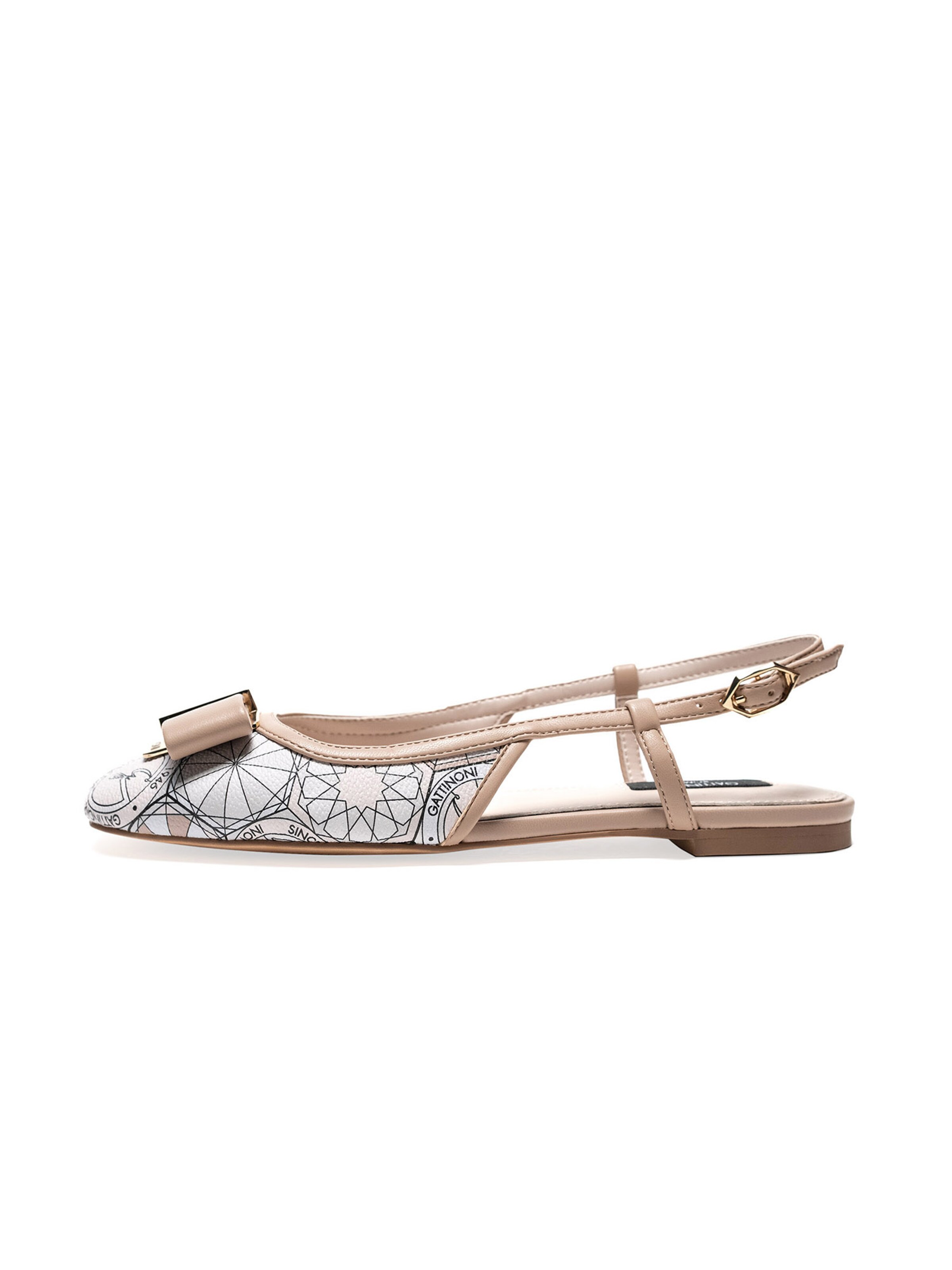 Sandalo di Gattinoni in beige: frontale