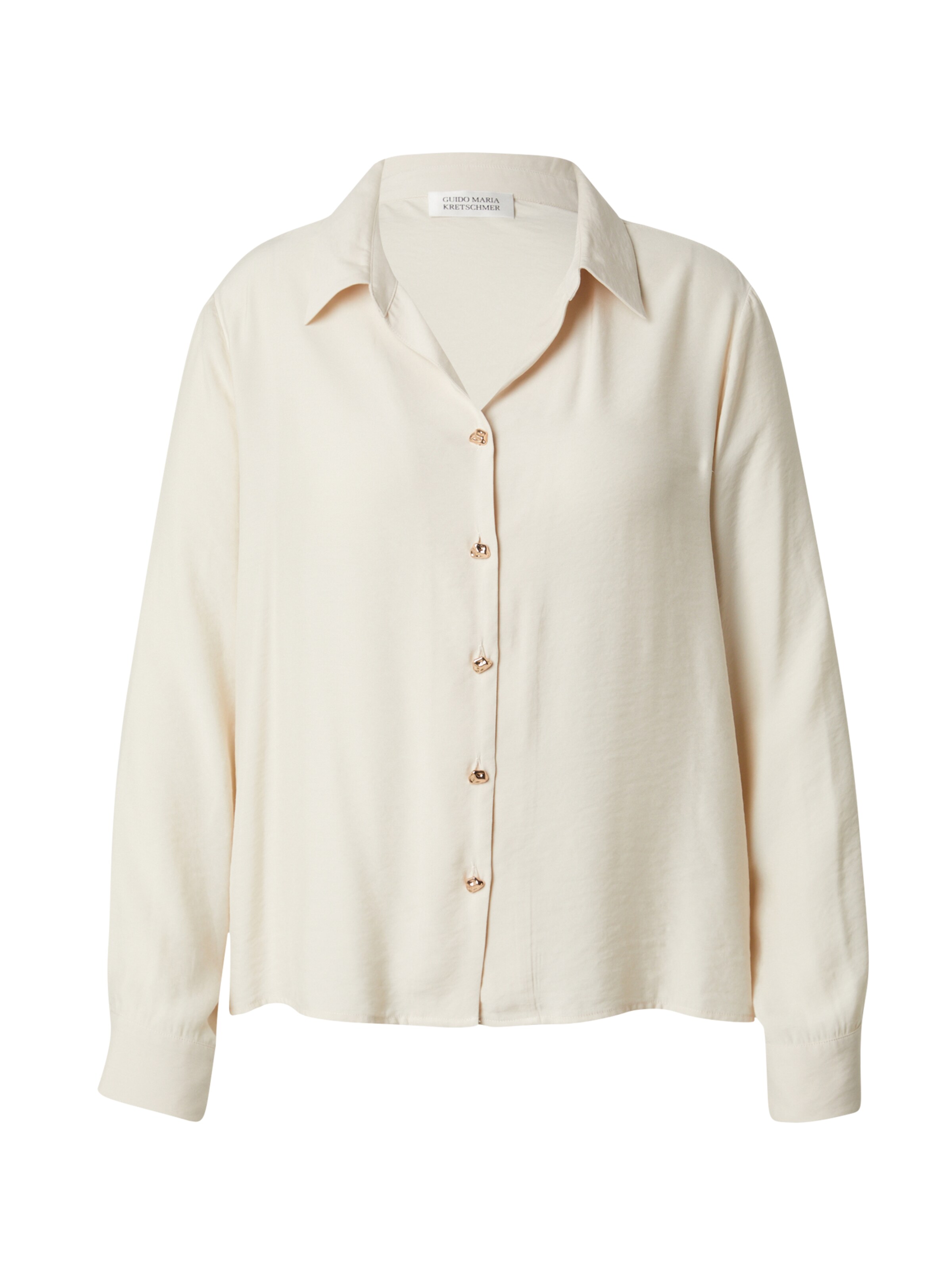 Guido Maria Kretschmer Curvy Blouse 'Hanni' in Beige: front