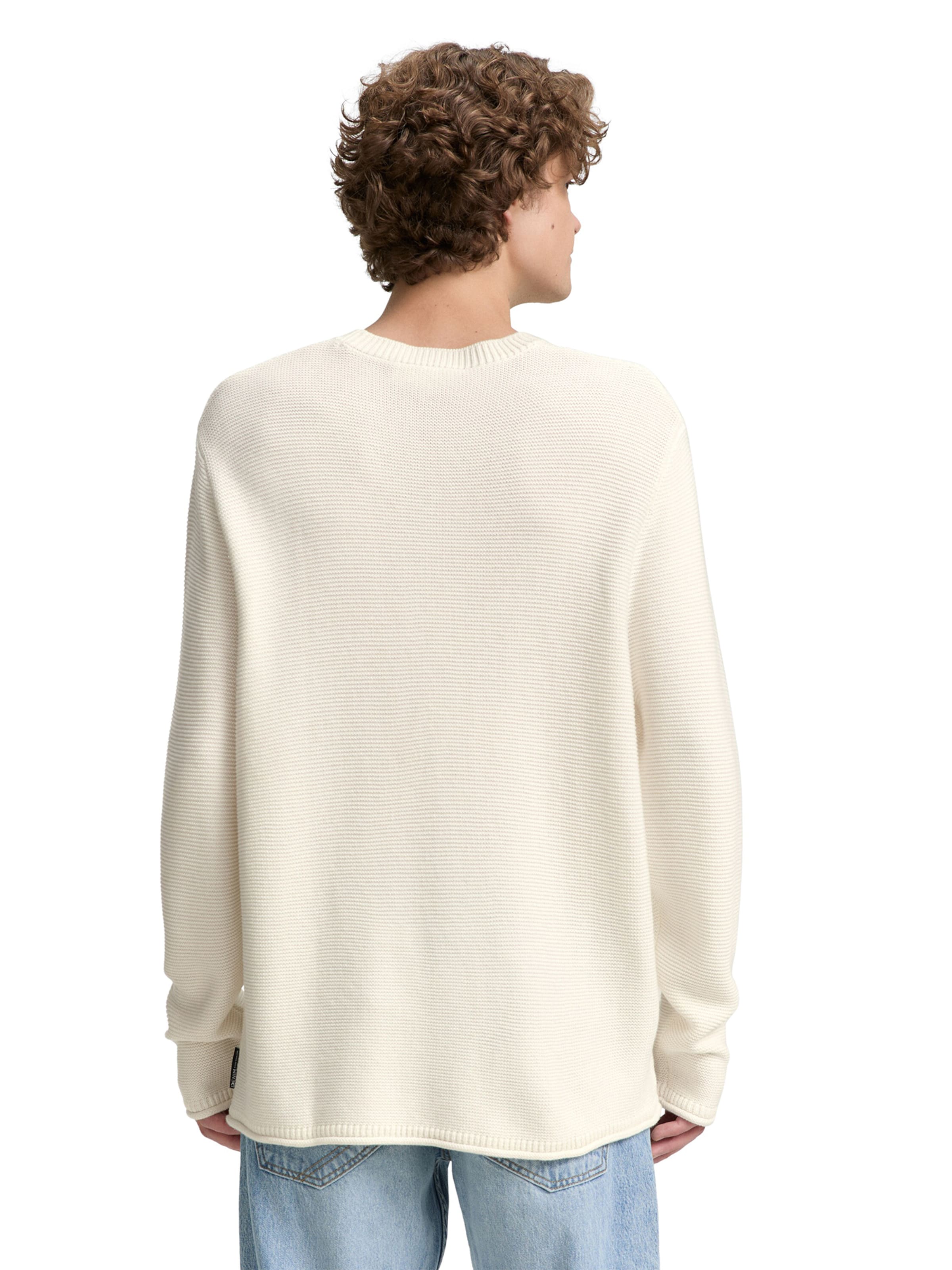 Pulover de la TOM TAILOR DENIM pe alb