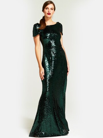 HotSquash Evening Dress in Green: front