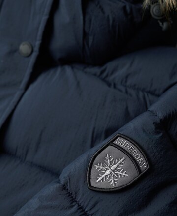 Superdry Wintermantel in Blauw