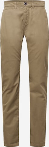 Pantalon chino TOM TAILOR en vert : devant