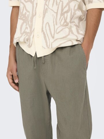 Only & Sons - Tapered Pantalón en gris