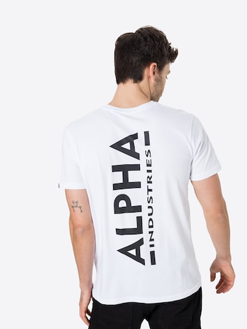 ALPHA INDUSTRIES T-Shirt in Weiß