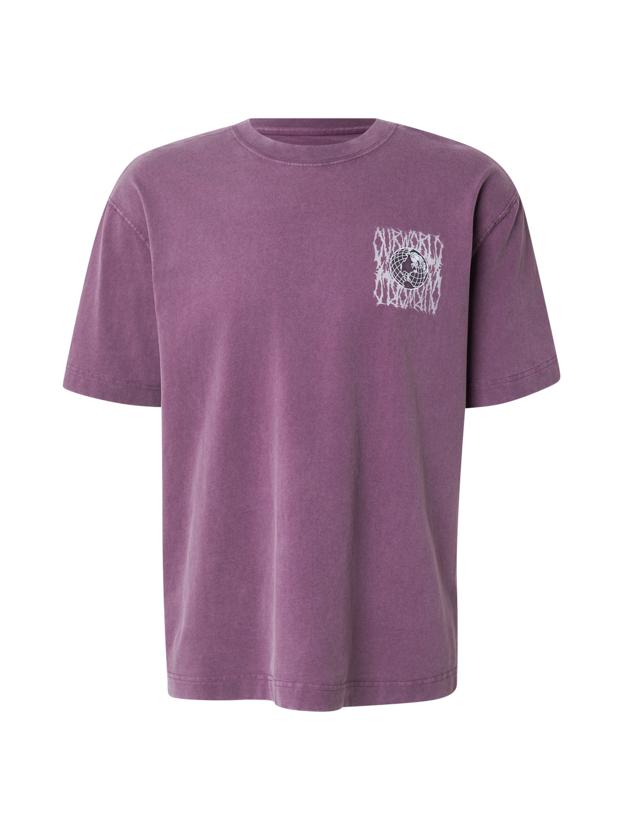 T-Shirt 'OLDER BROTHER' HOLLISTER en violet : devant