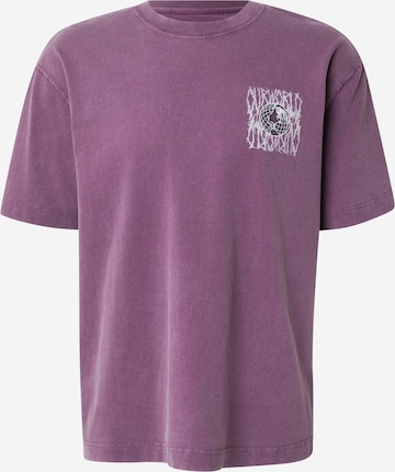T-Shirt 'OLDER BROTHER' HOLLISTER en violet : devant