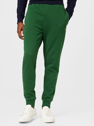 Coupe slim Pantalon LACOSTE en vert : devant