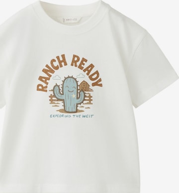 MANGO KIDS Paita 'CACTUS' värissä valkoinen: etupuoli