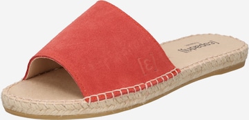 espadrij l´originale - Sapato aberto 'Plage' em vermelho: frente