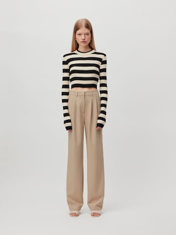 LeGer by Lena Gercke Regular Pleat-front trousers 'Elena Tall' in Beige: front