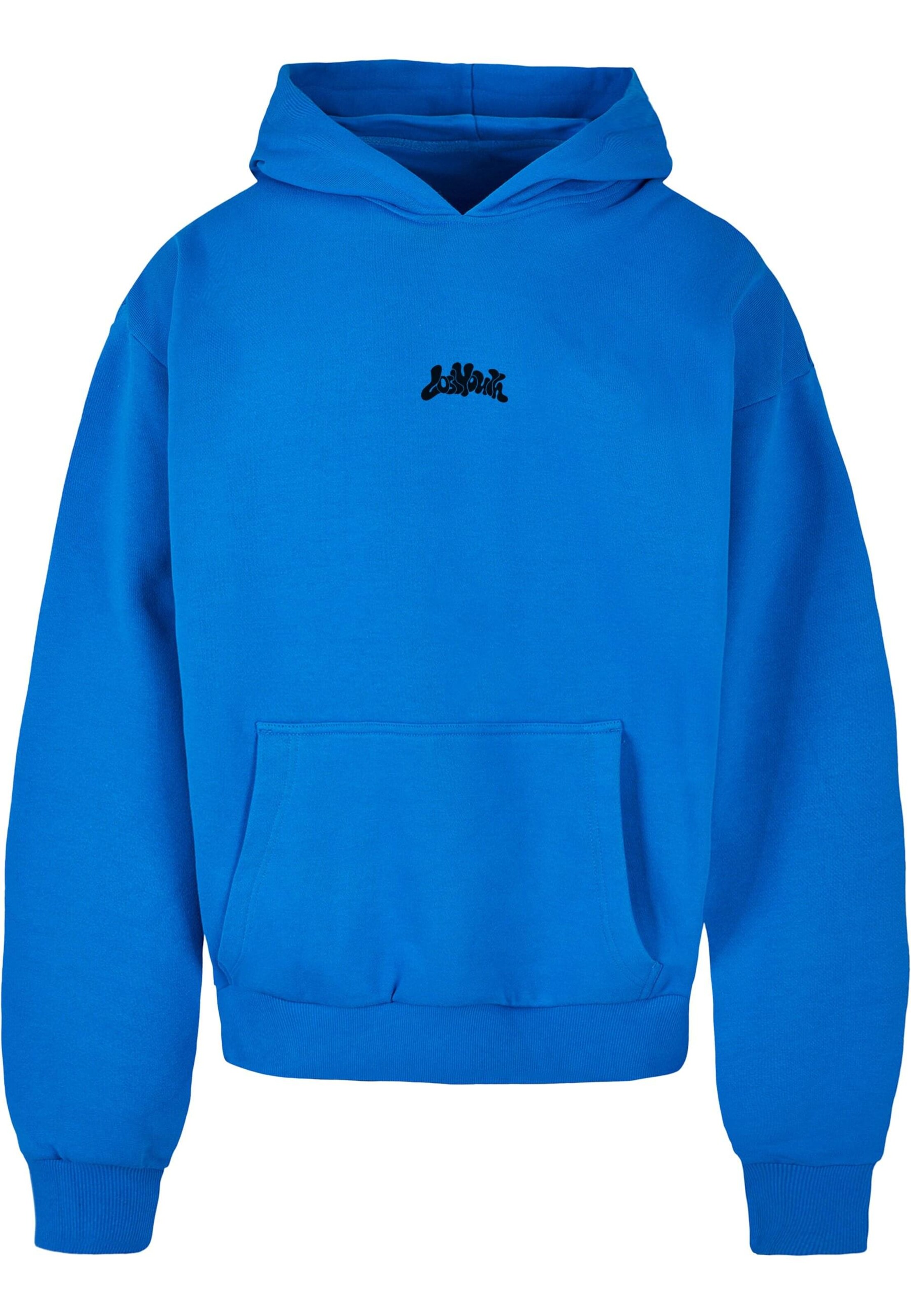 Lost Youth Mikina 'BEAUTIFUL CHAOS' – modrá: přední strana