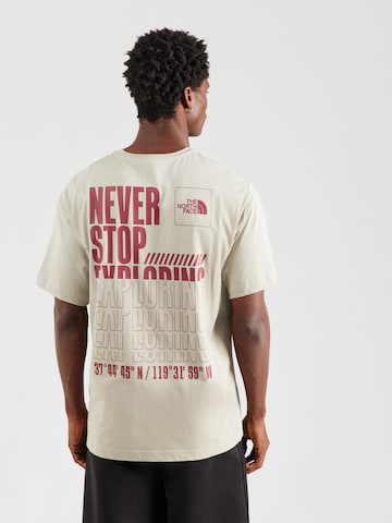 THE NORTH FACE Футболка 'Coordinates' в Серый: спереди