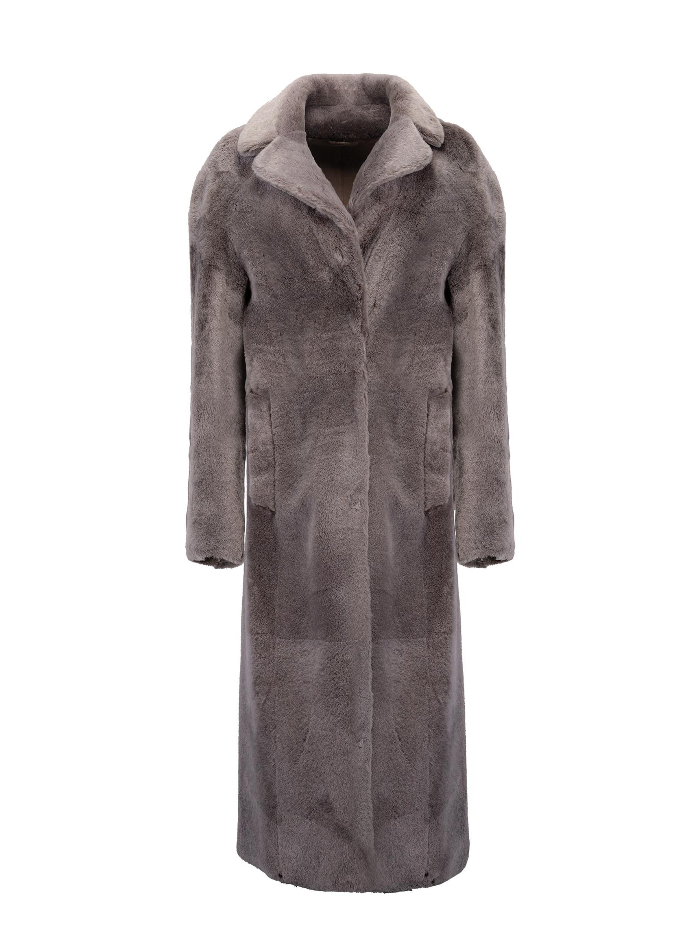 VESPUCCI BY VSP Winter Coat 'Jennifer' in Grey: front