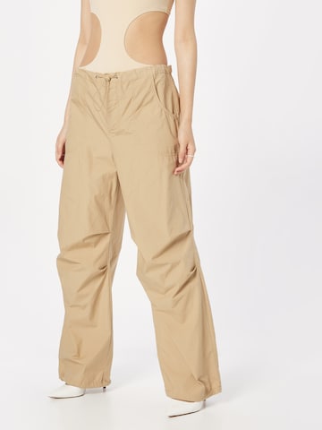 Cotton On - Loosefit Pantalón 'TOGGLE' en beige: frente
