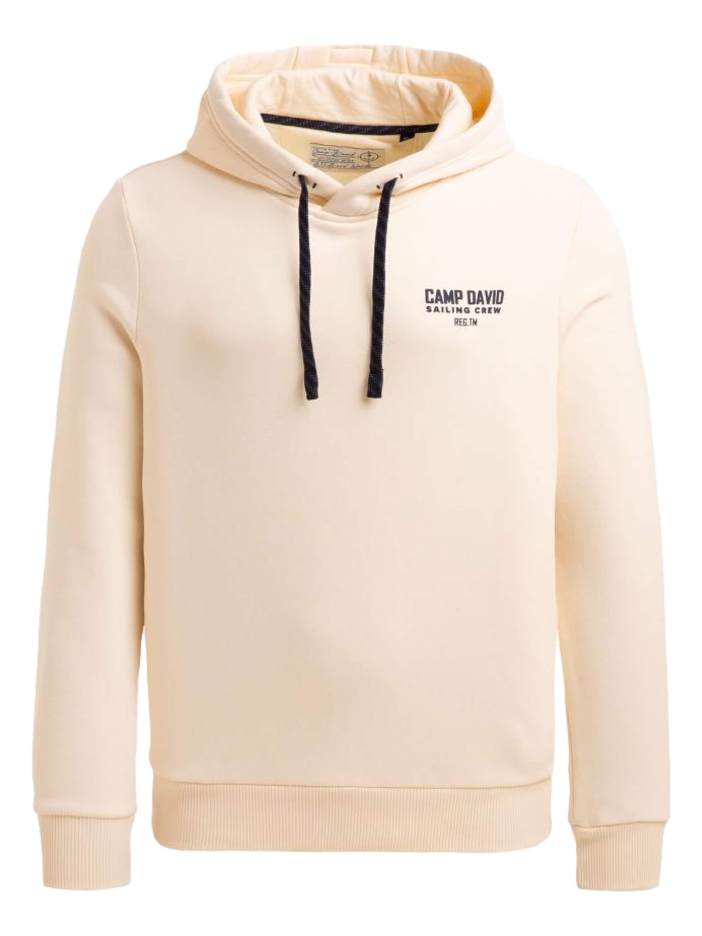 CAMP DAVID Sweatshirt in Beige: front