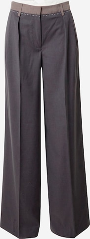 REMAIN Zvonové kalhoty Kalhoty s puky – šedá: přední strana
