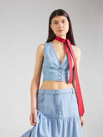 Tommy Jeans Top in Blue: front