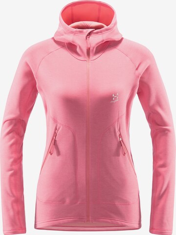 Haglöfs Athletic Fleece Jacket 'Heron' in Pink: front