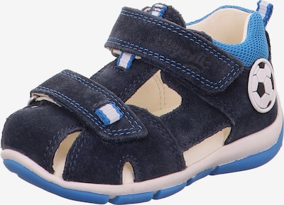 SUPERFIT Sandals & Slippers 'FREDDY' in marine blue / Sky blue / Black / White, Item view