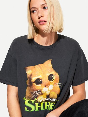 T-shirt 'SHREK' Bershka en gris