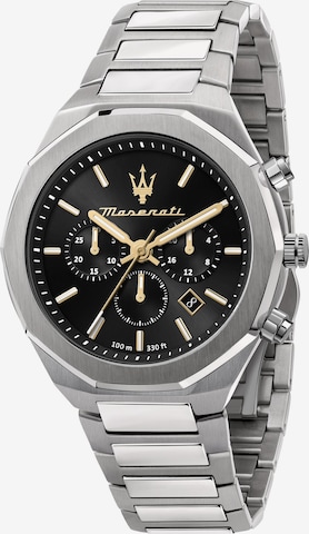 Maserati Analoog horloge 'Stile' in Zilver: voorkant