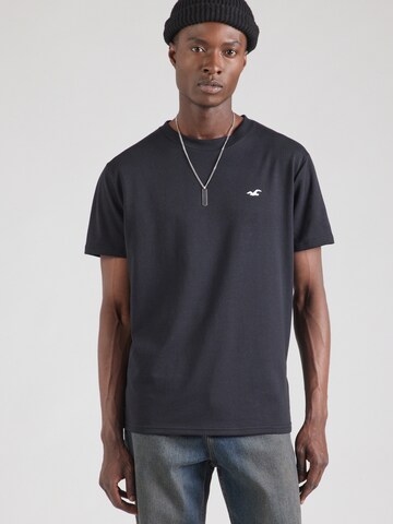 HOLLISTER Póló - fekete: elől