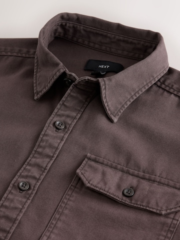 Next - Regular Fit Camisa em castanho