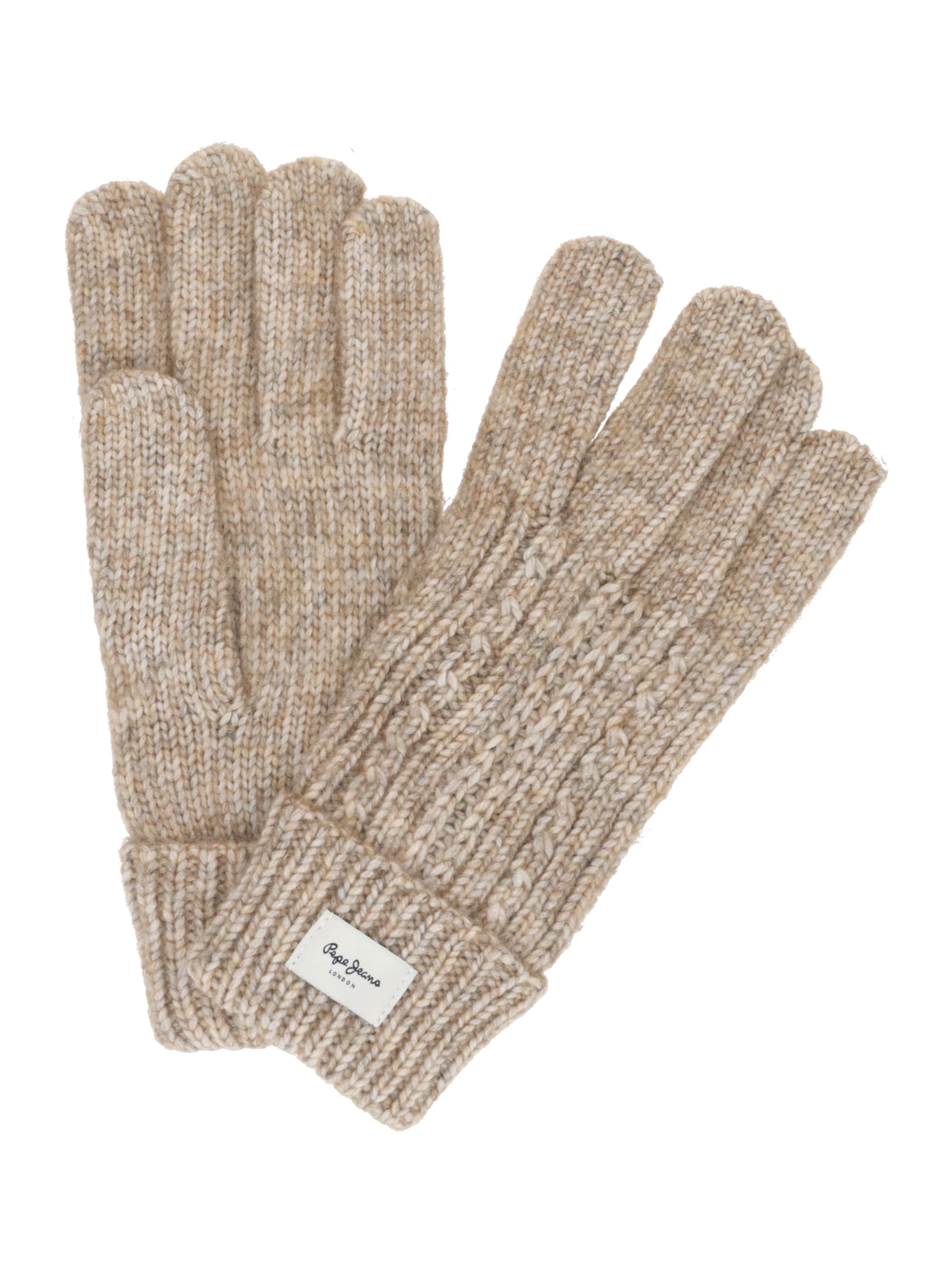 Pepe Jeans Vingerhandschoenen in Grijs: voorkant