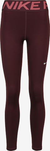 Pantaloni sportivi di NIKE in rosso: frontale