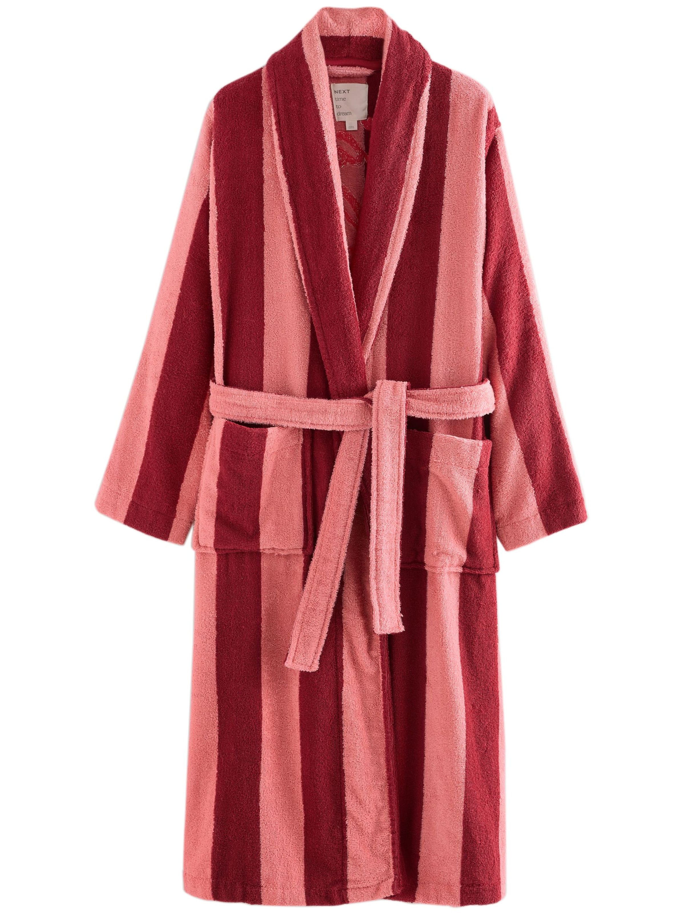 Halat de baie lung de la Next pe roșu: față