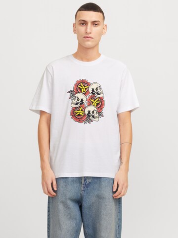 JACK & JONES - Camiseta 'JORAnatomy' en blanco: frente