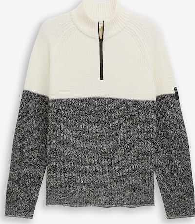 TOM TAILOR DENIM Neulepaita värissä meleerattu musta / valkoinen, Tuotenäkymä