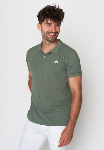 GREENBOMB Shirt 'Lifestyle Caravan' in Green: front