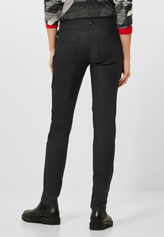 CECIL Slimfit Broek in Zwart