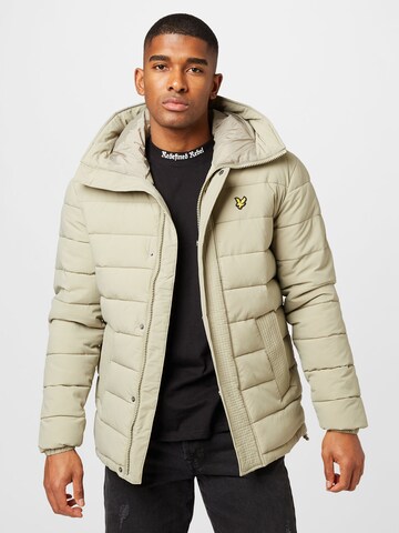 Lyle & Scott Winterjas in Groen: voorkant