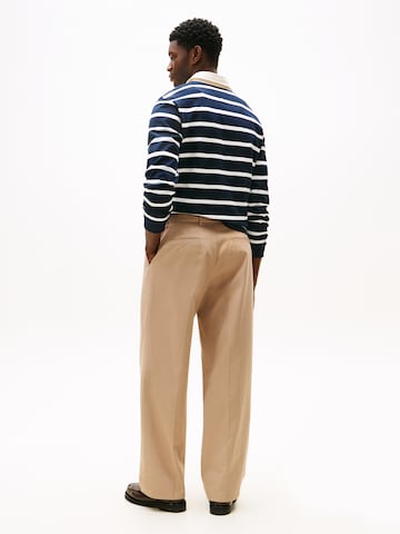 TOMMY HILFIGER Ohlapna forma Hlače na rob 'MURRAY' | bež barva