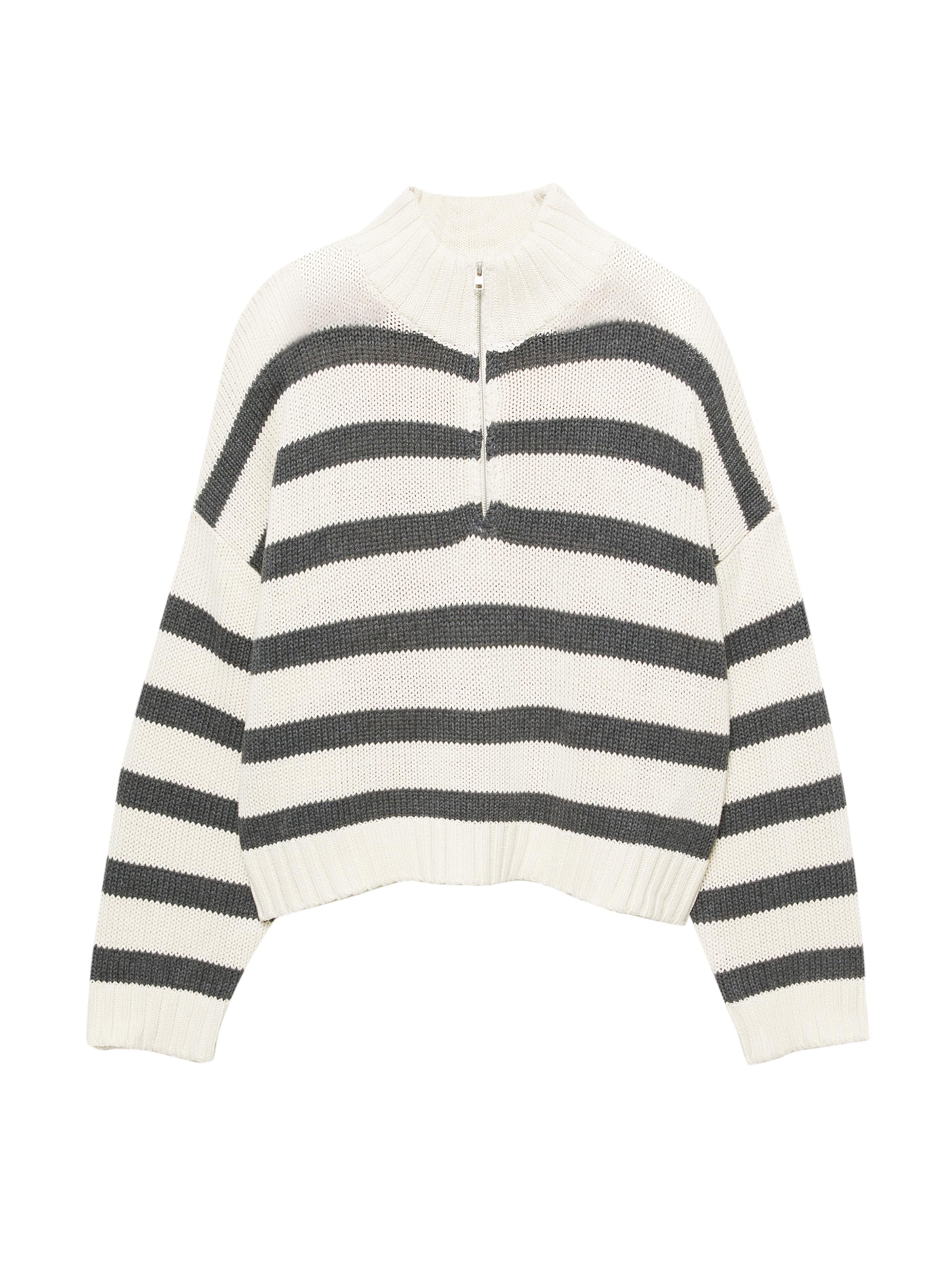 Pull&Bear Pull-over en sable / gris foncé, Vue avec produit
