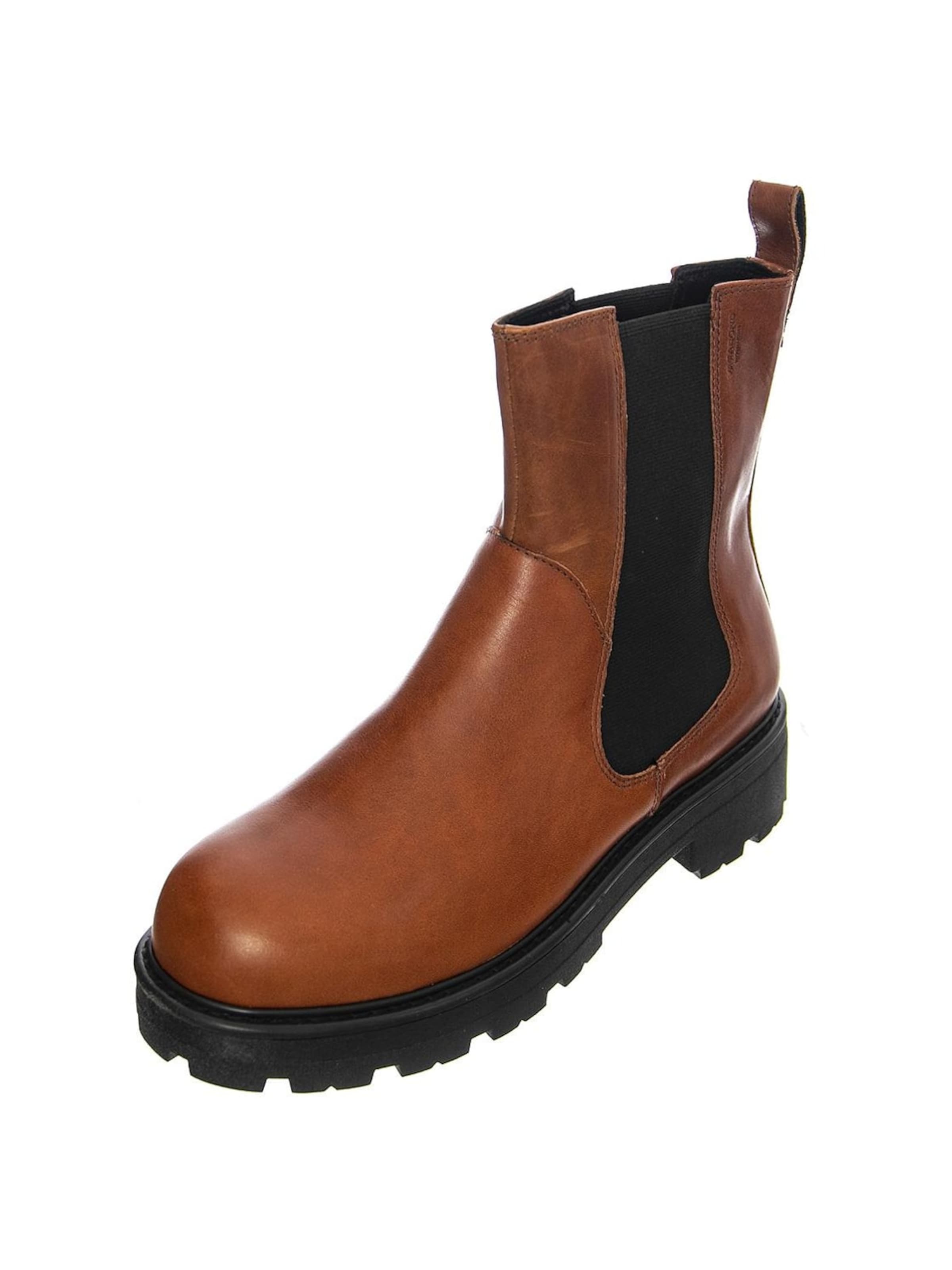 Vagabond Boots 'Womens Cosmo 2.0 Cow Leather Cognac Ankle Boots' in Brown: front