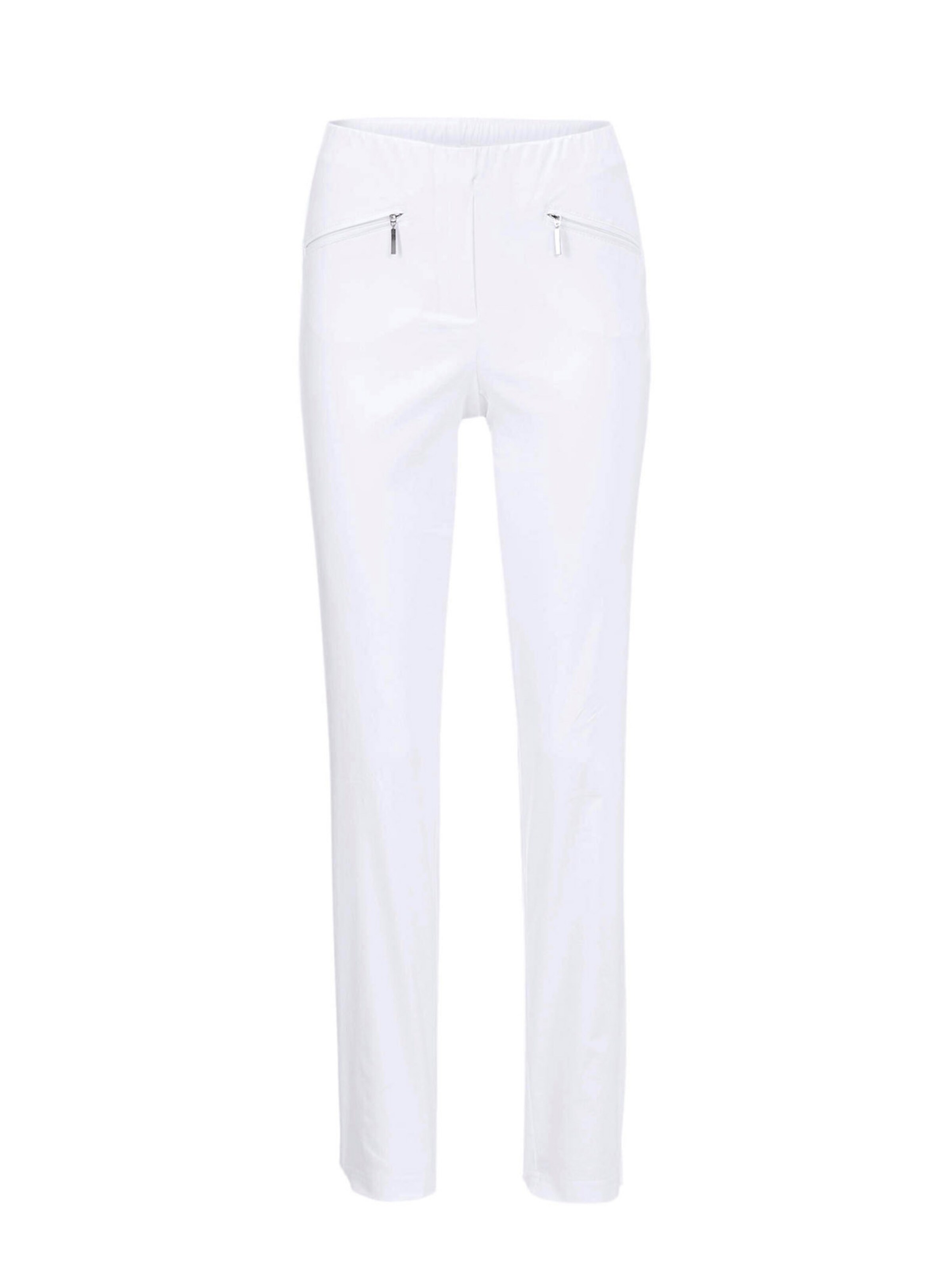 Goldner Broek ' LOUISA' in Wit: voorkant