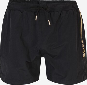 BOSS Black Board Shorts 'OLE' in Black: front
