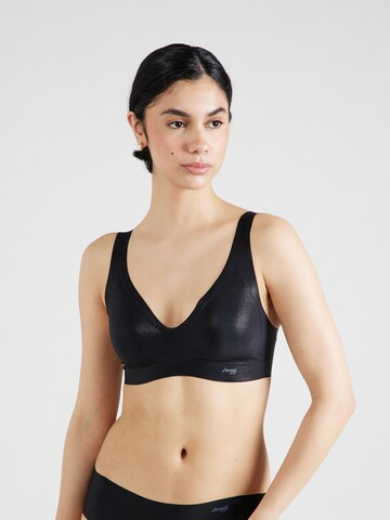 SLOGGI Triangle Bra 'ZERO Feel Holiday' in Black: front