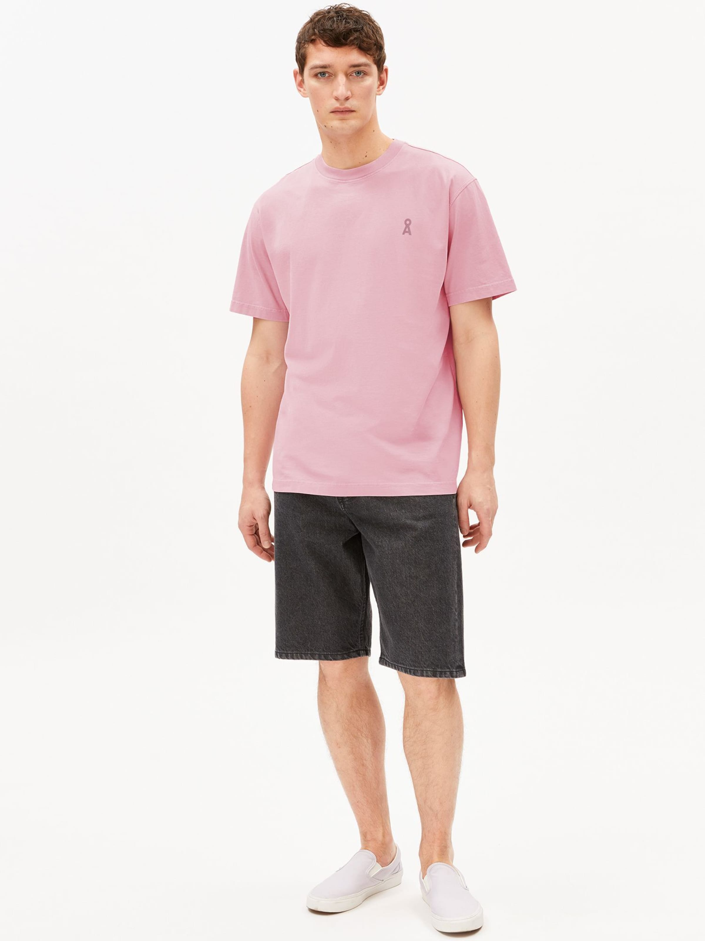 ARMEDANGELS T-Shirt ICONIC Å MAARKOS in Pink