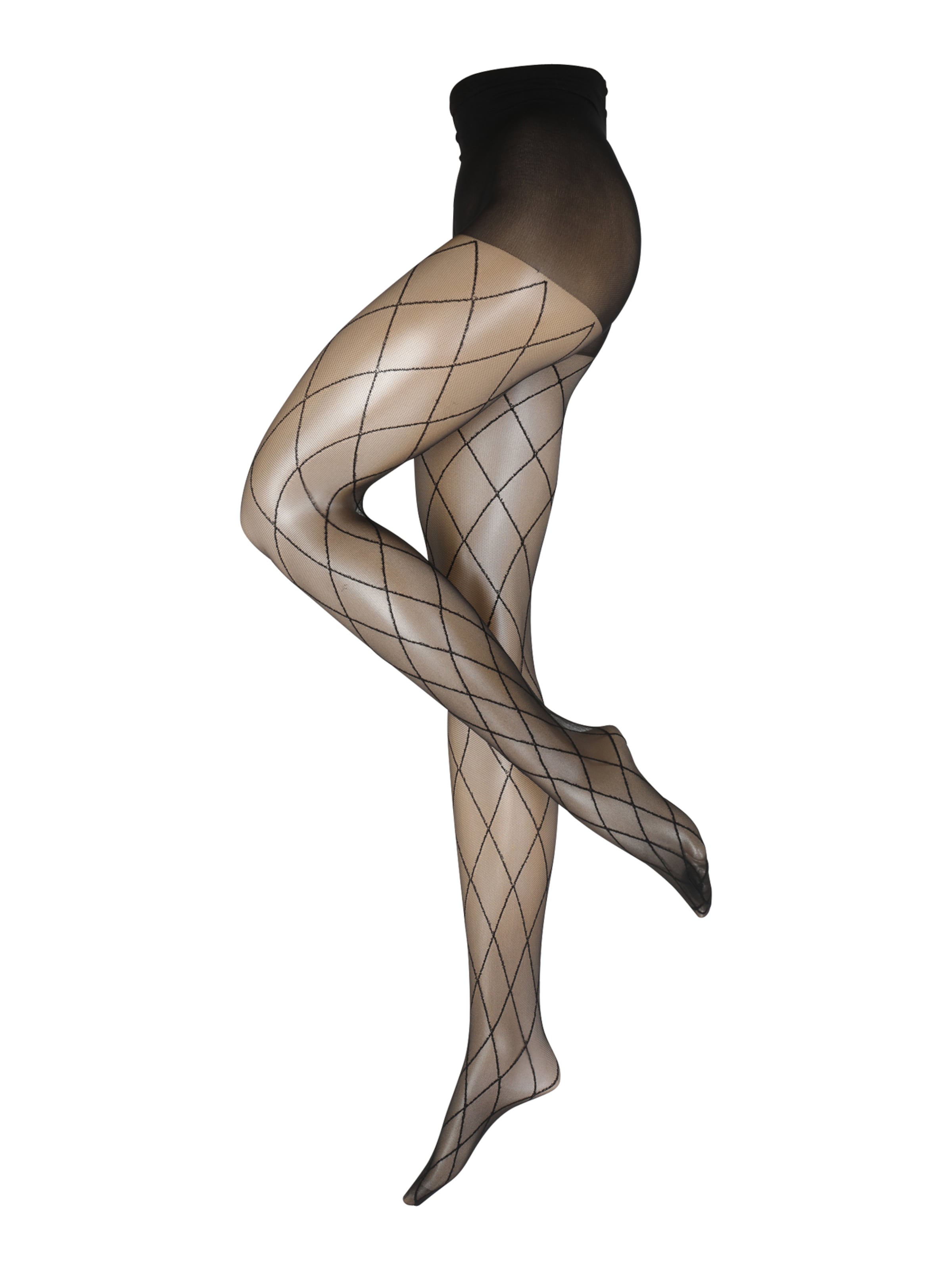 PIECES Jemné pančuchy 'PCRABINE' - Čierna: predná strana