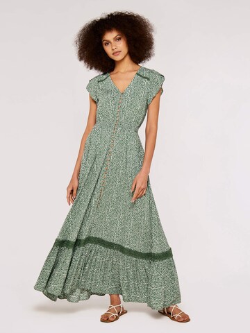 Apricot Summer Dress in Green: front