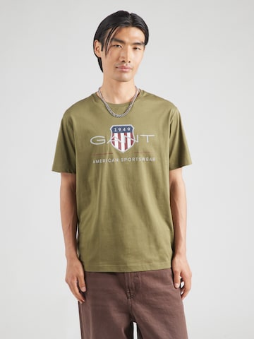 GANT T-Shirt in Grün: Vorderseite
