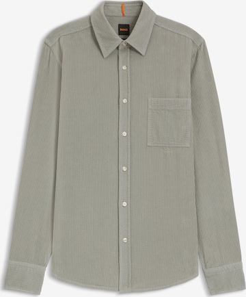 Coupe regular Chemise BOSS Orange en vert : devant