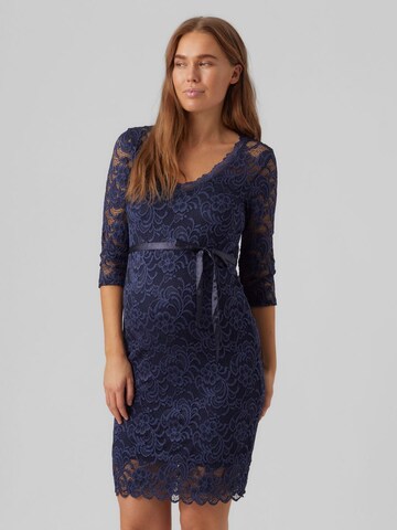 MAMALICIOUS Cocktail Dress 'Ivana' in Blue: front