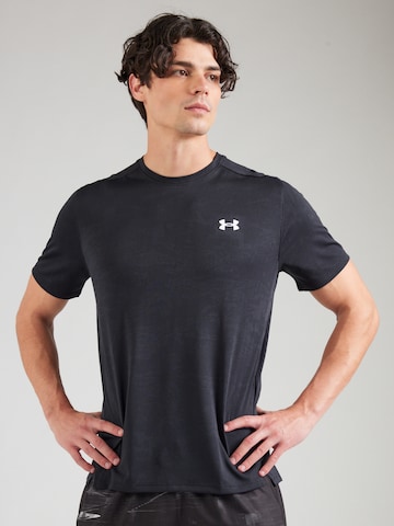 UNDER ARMOUR Функциональная футболка в Черный: спереди