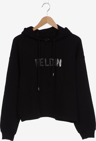 Herrlicher Sweatshirt & Zip-Up Hoodie in L in Black: front